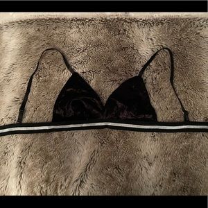 Black velvet Bralette